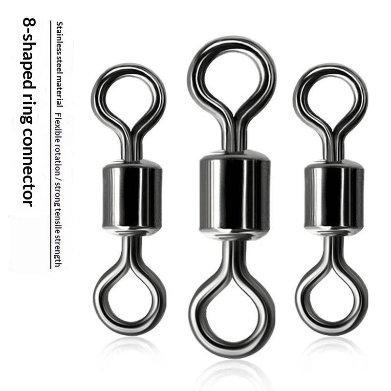 Saltwater Line - LAKBAT 100PCS Conectores Giratorios de Acero