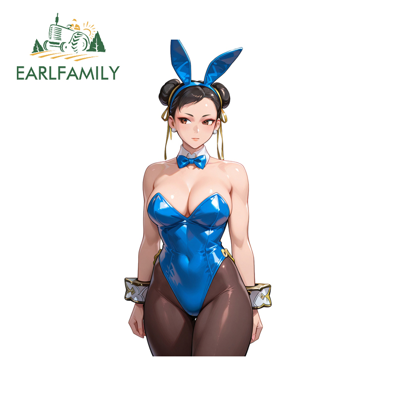 Fishing Line Box - EARLFAMILY Chun Li chica conejito pegatinas