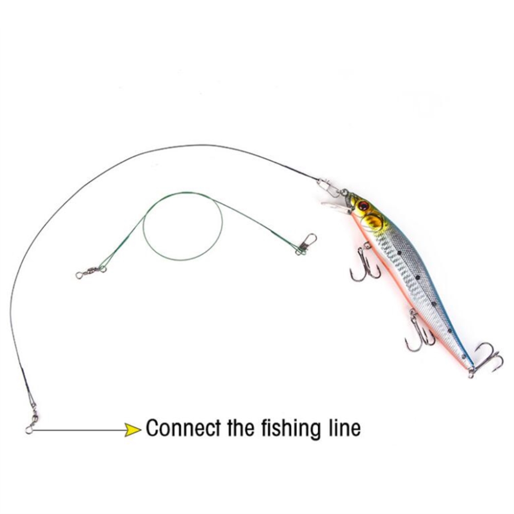 Línea de pesca de acero antimo - Leader Line reseña y precio