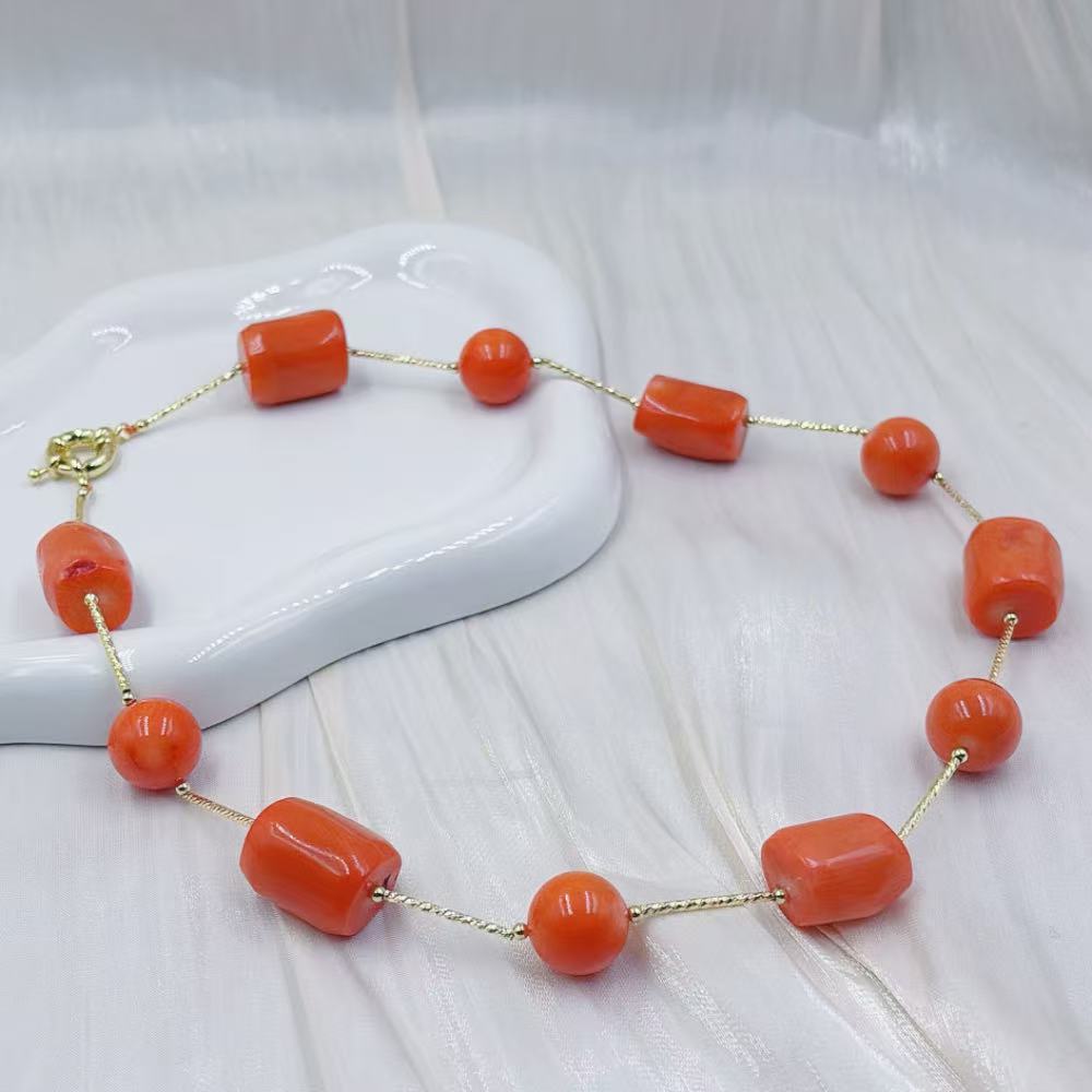 Collar Corto de Coral de Bambú - Freshwater Line reseña y precio