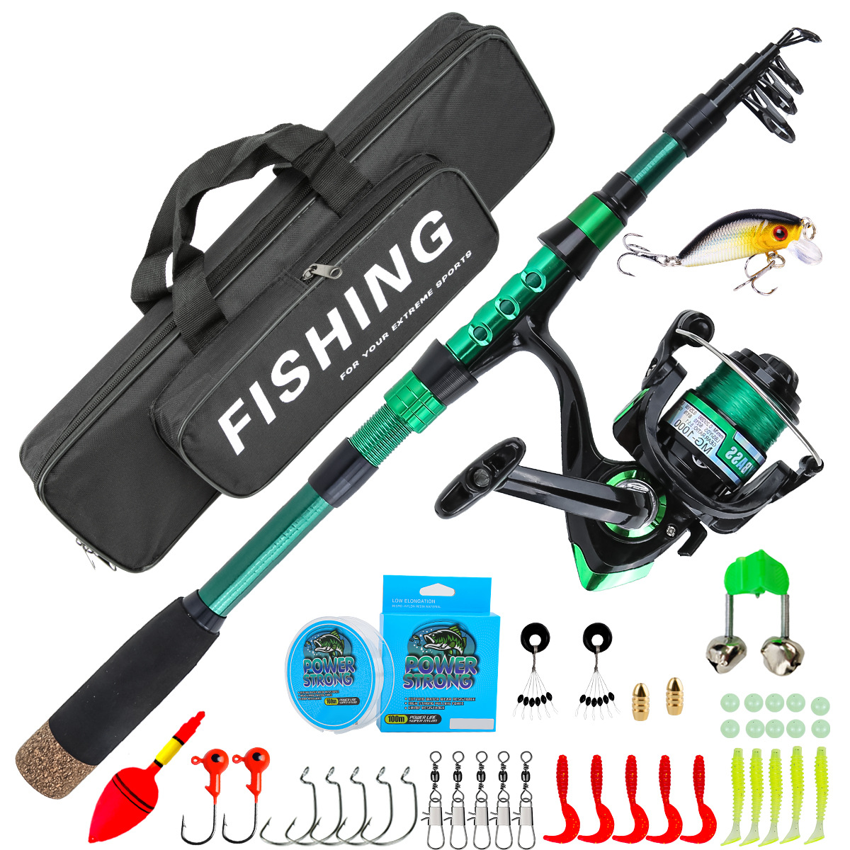 Caña de Pescar Telescópica de  - Fishing Line Box reseña y precio